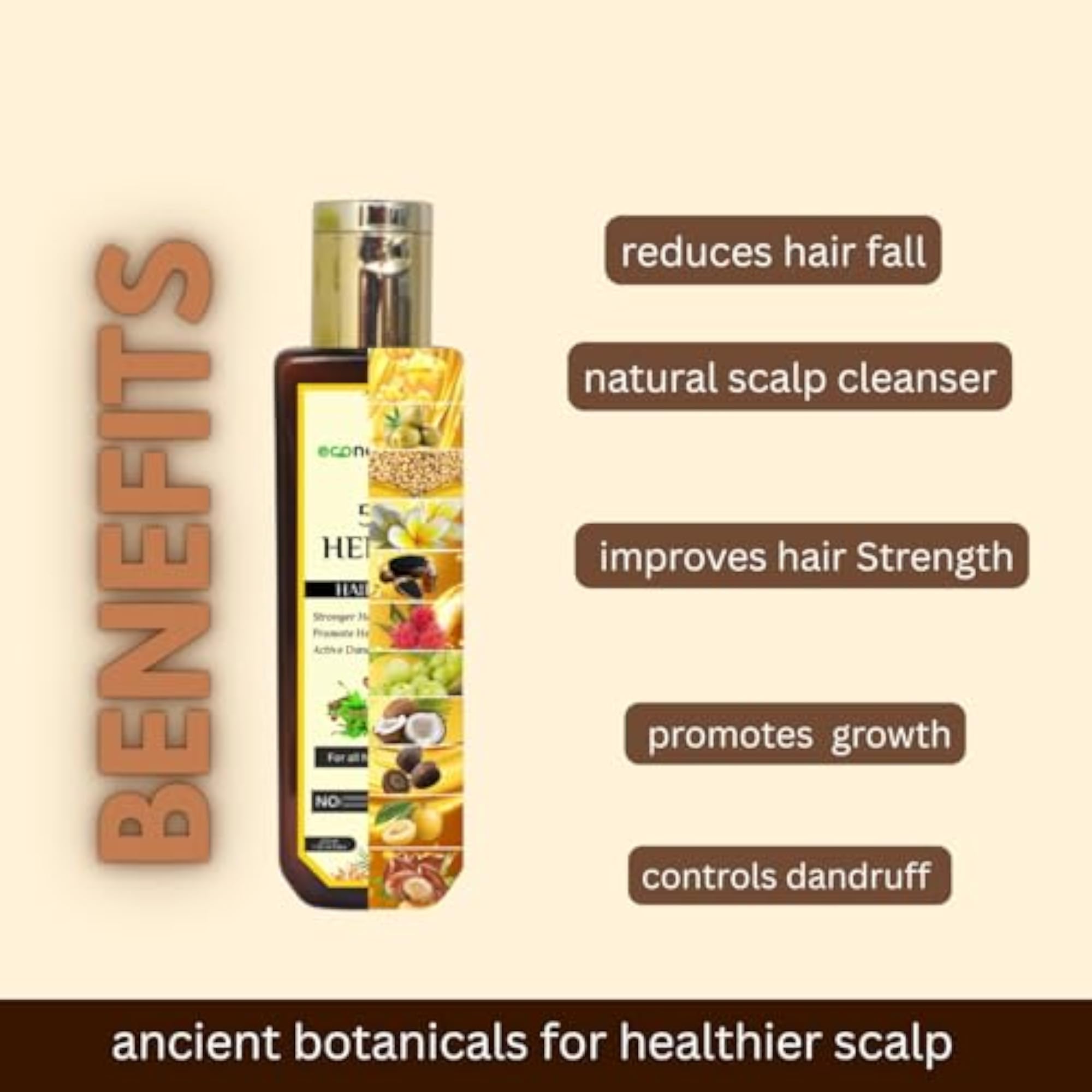 Econature 51 Herbs Hair Oil, 120 ml